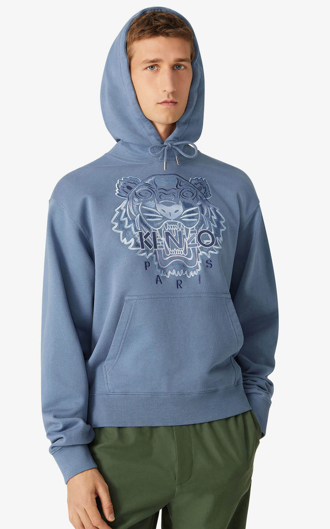 Sweat A Capuche Kenzo Homme Tiger Bleu NKHRY-8417